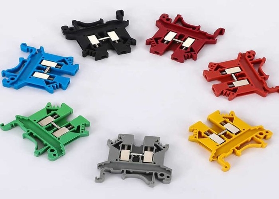 UK series din rail terminal block UK 2.5mm plastic screw clamp terminal brass surface mount  cable connectors terminals