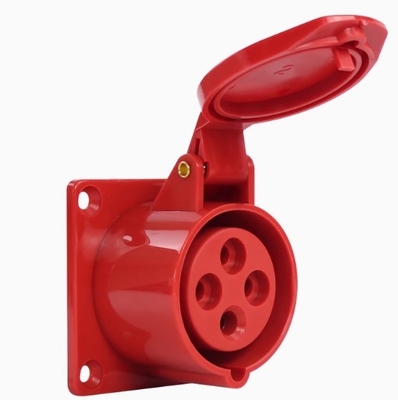 380v 4x16 16A Industrial Hidden Socket 4 Pole Waterproof Electrical Socket IP44