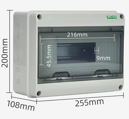 HT-12 12Ways IP65 hộp phân phối ngoài trời chống nước hộp kết nối 12 Way mở mạch ngắt