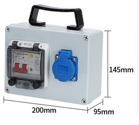 220V 16A Hành động ngoài trời chống nước hộp ổ cắm công nghiệp 380V 32A Power Box di động