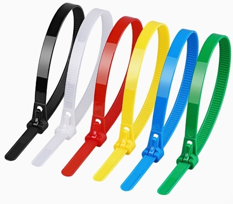 2.5 * 200 PA66 Màu sắc điều chỉnh tự khóa cáp nylon dây đeo kéo 200mm bền cho công nghiệp